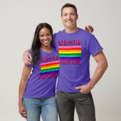 Deze kleuren lopen niet. Oorspronkelijke 8 stripe  T-shirt (Unisex)