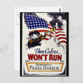 Deze kleuren lopen niet, Pearl Harbour Briefkaart (Voorkant / Achterkant)