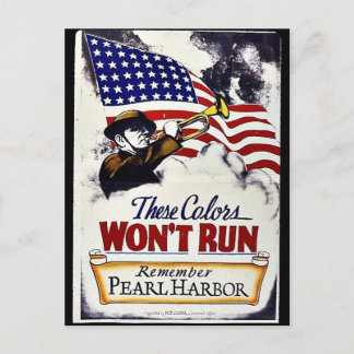 Deze kleuren lopen niet, Pearl Harbour Briefkaart
