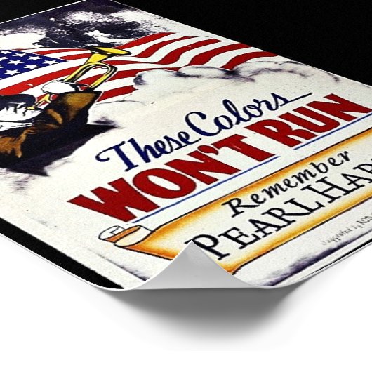 Deze kleuren lopen niet, Pearl Harbour Poster (Hoek)