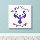Deze kleuren rennen niet! Eagle Stars & Stripes Canvas Afdruk (Insitu (Houten vloer))