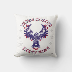 Deze kleuren rennen niet! Eagle Stars & Stripes Kussen