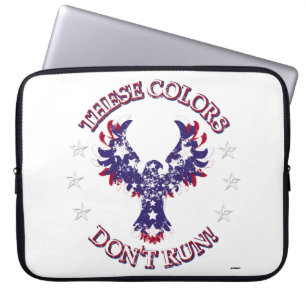 Deze kleuren rennen niet! Eagle Stars & Stripes Laptop Sleeve