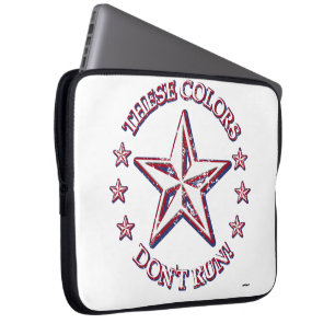 Deze kleuren rennen niet! ster laptop sleeve