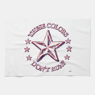 Deze kleuren rennen niet! Ster Theedoek