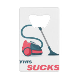 Deze kloten creditkaart flessenopener