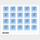 Deze koala is van vierkante sticker (Vel)