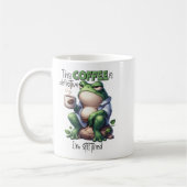 "Deze koffie is defect" Grumpy Frog Mok (Links)