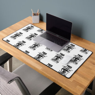 Deze koffie smaakt alsof je je mond moet houden bureaumat