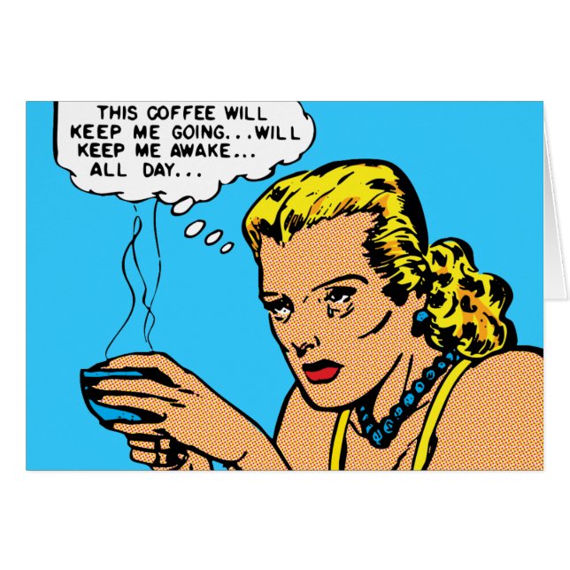 Deze koffie zal me wakker houden (Voorkant Horizontaal)