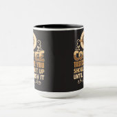 Deze koffie zoals je moet je mond houden. mok (Midden)