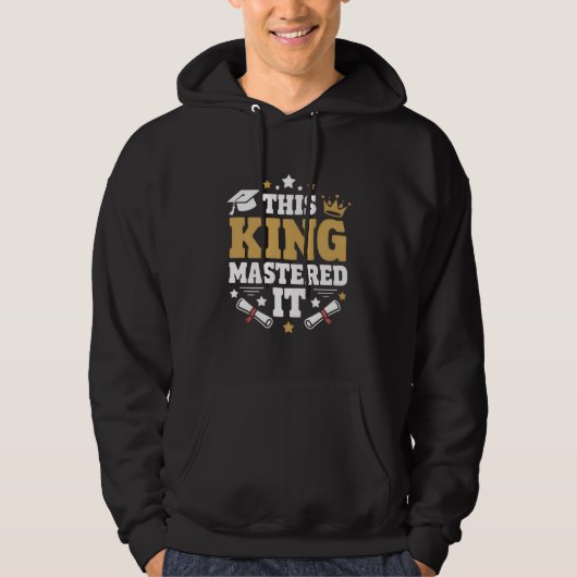 Deze Koning Ik Beheersde Het Masters Afstudeerklas Hoodie (Voorkant)