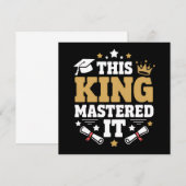 Deze Koning Ik Beheersde Het Masters Afstudeerklas Kaart (Voorkant / Achterkant)