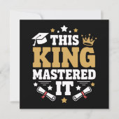 Deze Koning Ik Beheersde Het Masters Afstudeerklas Kaart (Voorkant)