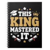 Deze Koning Ik Beheersde Het Masters Afstudeerklas Notitieboek (Voorkant)