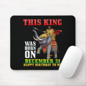 Deze Koning Is Geboren Op 31 December Gefeliciteer Muismat (Met muis)
