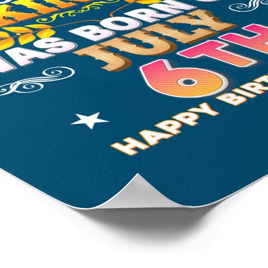 Deze koning werd geboren op 6 juli 1996. poster (Hoek)