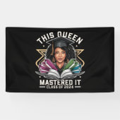 Deze koningin behaalde het afstudeerjaar 2024 spandoek (Horizontaal)