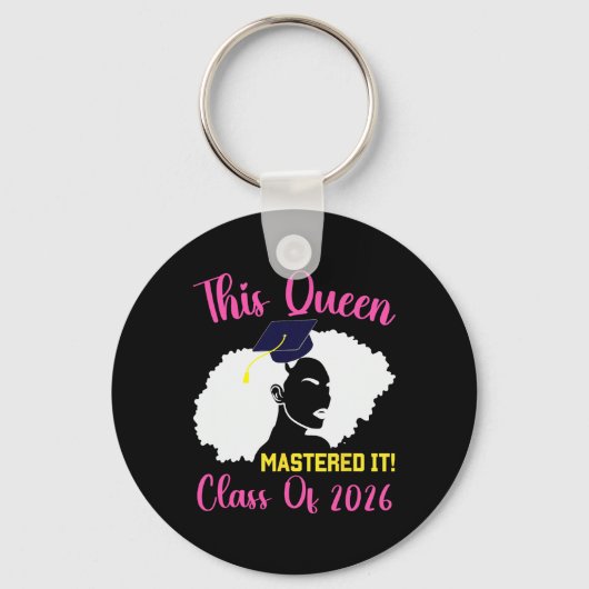 Deze koningin behaalde het Masters afstudeer Cl va Sleutelhanger (Voorkant)