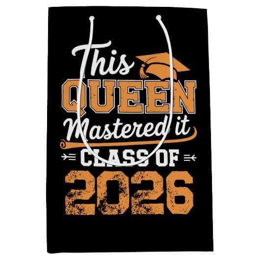 Deze koningin beheerste het klas van 2026 afstuder medium cadeauzakje (Voorkant)