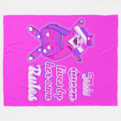 Deze koningin houdt zich nooit aan de roze regels fleece deken (Voorkant (Horizontaal))