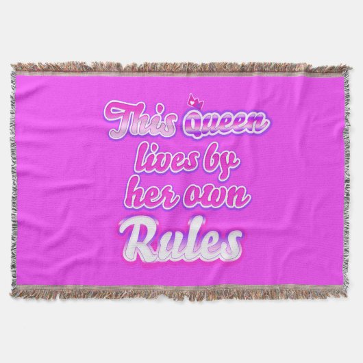 Deze koningin leeft volgens haar eigen regels deken (Voorkant)