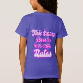 Deze koningin leeft volgens haar eigen regels paar t-shirt (Achterkant)