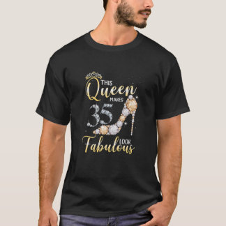 Deze koningin maakt 35 jaar 35 jaar verbluffend we t-shirt
