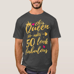 Deze koningin maakt 50 look verbluffend op de 50e t-shirt