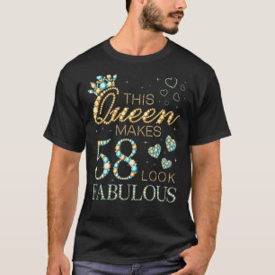 Deze koningin maakt 58 ziet er fantastisch 58ste v t-shirt