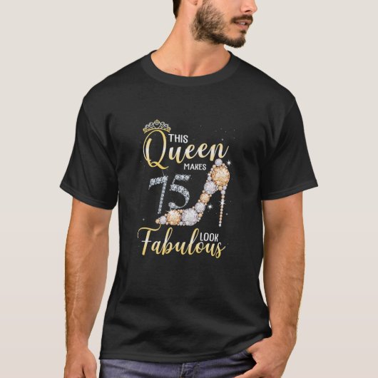 Deze koningin maakt 75 jaar verbluffend 75 jaar t-shirt (Voorkant)