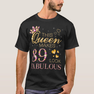 Deze koningin maakt 89 toeristen op de 89e verjaar t-shirt