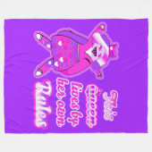 Deze koningin volgt nooit de paarse regels fleece deken (Voorkant (Horizontaal))