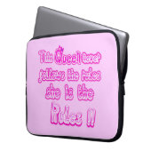 Deze koningin volgt nooit de regels van Electronic Laptop Sleeve (Voorkant Links)