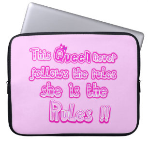 Deze koningin volgt nooit de regels van Electronic Laptop Sleeve