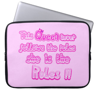 Deze koningin volgt nooit de regels van Electronic Laptop Sleeve