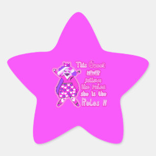 Deze koningin volgt nooit de roze regels ster sticker