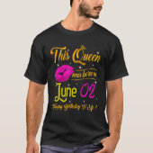 Deze koningin werd geboren in juni 2002. t-shirt (Voorkant)