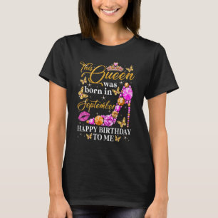 Deze koningin werd geboren in september Pink Diamo T-shirt