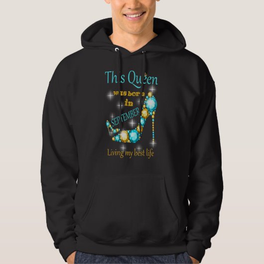 Deze koningin werd geboren in september Sweatshirt (Voorkant)