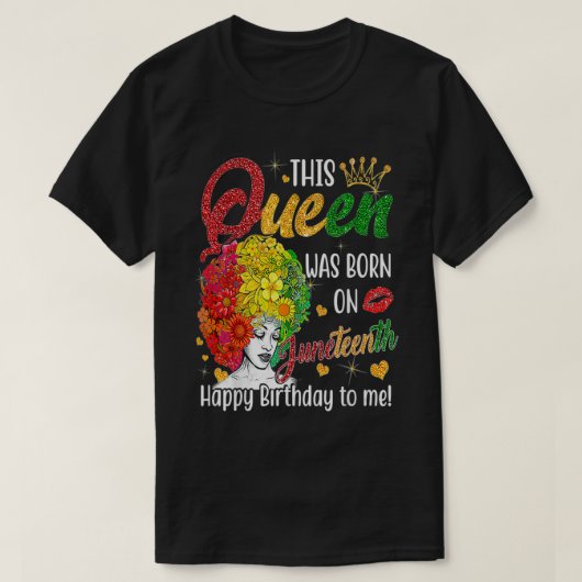 Deze koningin werd geboren op 12 juni 1998. t-shirt (Design voorkant)