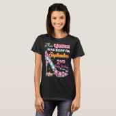 Deze koningin werd geboren op 2 september 2010. t-shirt (Voorkant volledig)