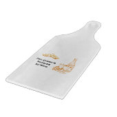 Deze koningin wordt aangedreven door wijn op een snijplank (Hoek)