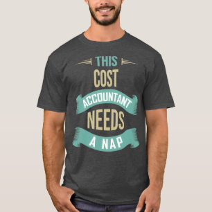 Deze kostenaccountant heeft een kostenrekening voo t-shirt
