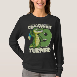 Deze krokodil veranderde 9 jaar jongen 9 september t-shirt
