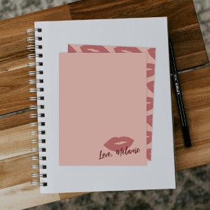 Deze Kus Script Schrijfwaren Notitiekaart - Blush Notitiekaartje