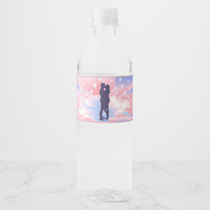 Deze kus waterfles etiket