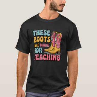 Deze laarzen zijn gemaakt voor het onderwijzen van t-shirt