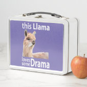 Deze lama houdt van wat drama grappige lama (In situ)