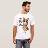 Deze lama wil je dramakado niet t-shirt (Voorkant volledig)
